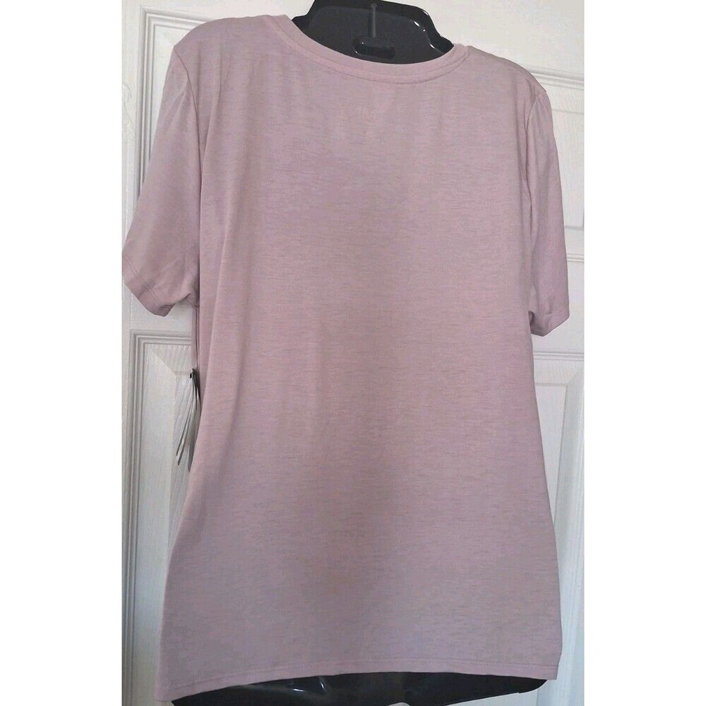 Marc New York Performance Top Shirt Size XL Lavender Plus Activewear Ruched New - Picture 2 of 8